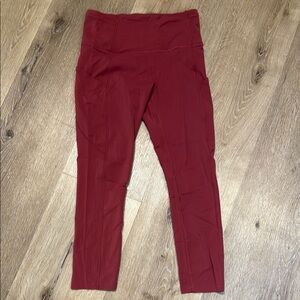 Lululemon Rust Colored High-Waisted Leggings